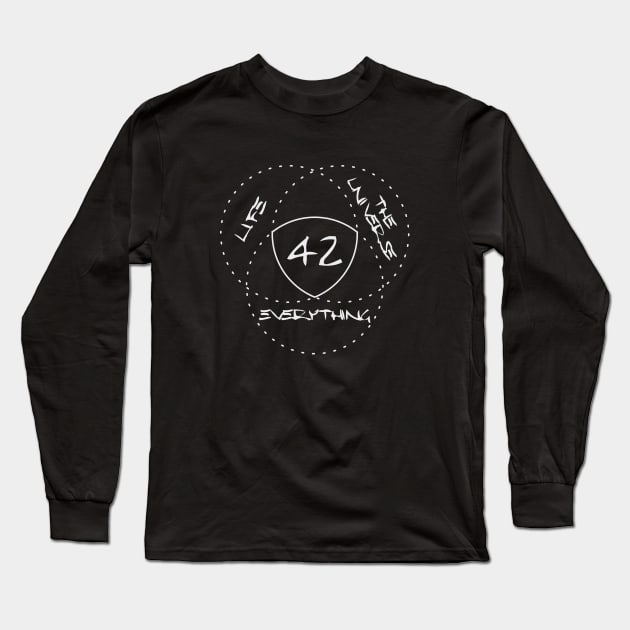 Life, the Universe & Everything = 42 Long Sleeve T-Shirt by valsymot